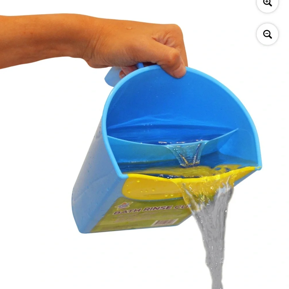 Mighty Clean Baby Shampoo Rinse Cup | Baby Bath Rinser Pail to Wash Hair